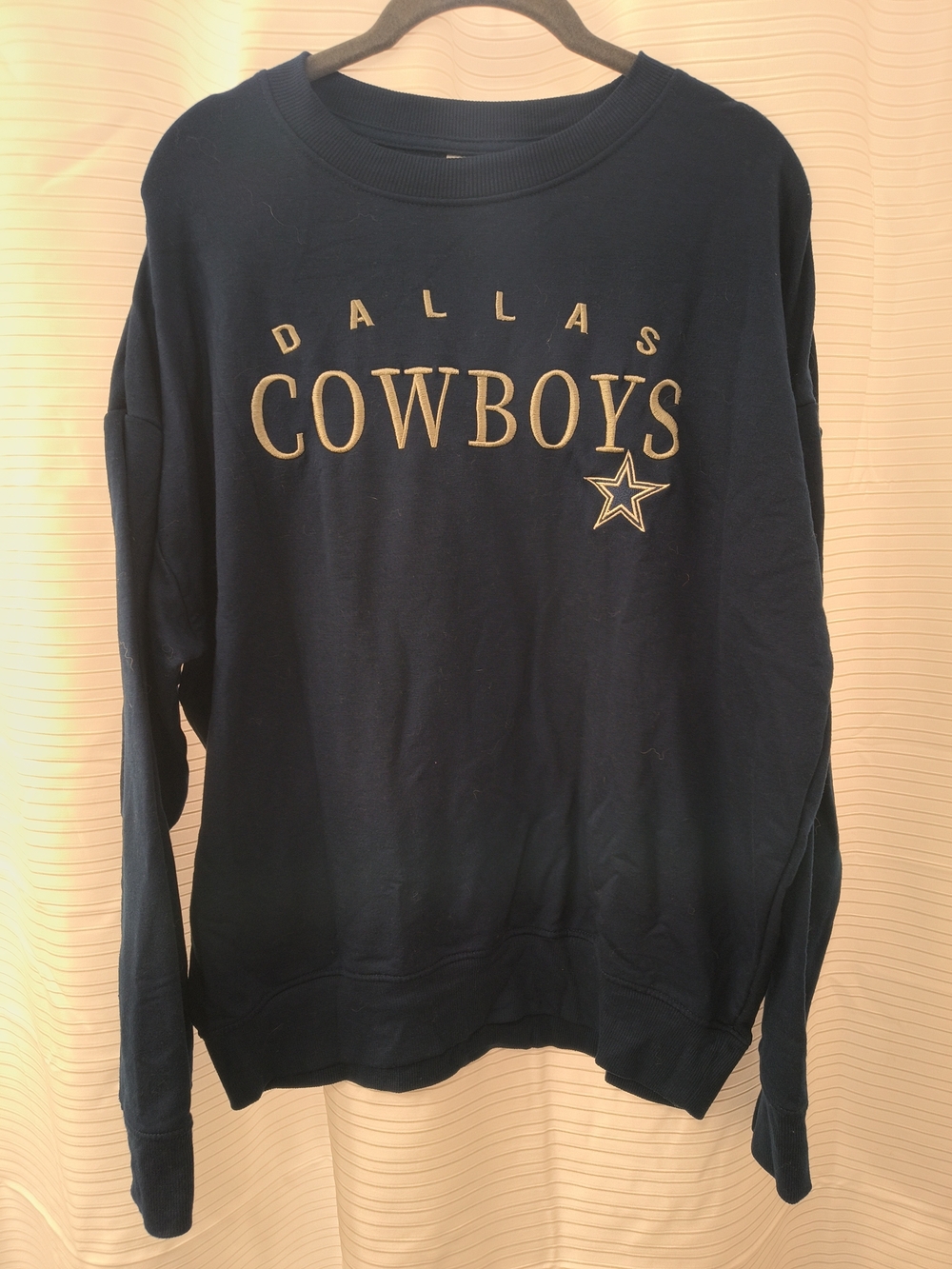 Dallas Cowboys Navy Crewneck Pullover Sweatshirt